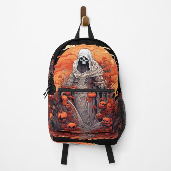 Item preview, Halloween ghost with scary pumpkins designed and sold by Hisirdoux.