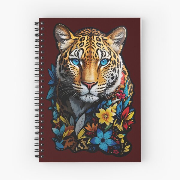 Item preview, Leopard head, flower leopard, Leopard, leopard blue eyes designed and sold by PrintGood.