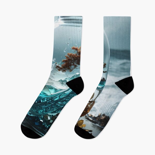 Item preview, Seascape Reverie: Glass Jar Double Exposure Art designed and sold by Ceemko's Vintage Corner.