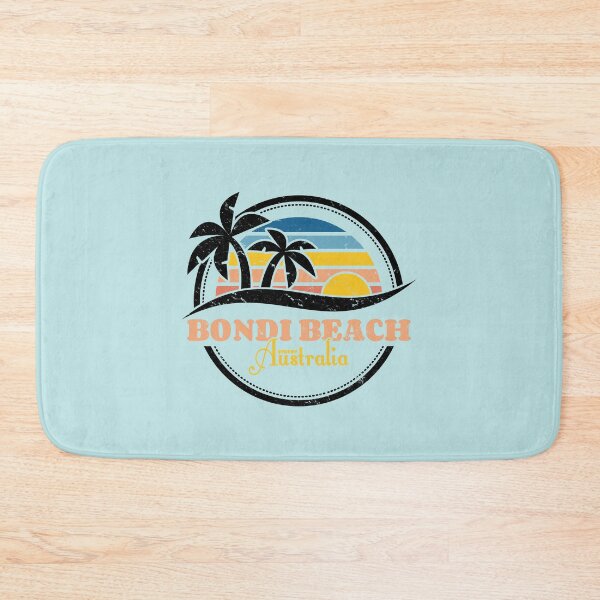 Item preview, Bondi Beach Australia Surfboard Palm Tree  designed and sold by ArtMeetsPizza.