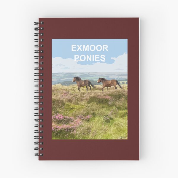 Artikelvorschau, Exmoor Ponys Somerset. Exmoor Travel-Standortplakat entworfen und verkauft von BarbaraGlebska.