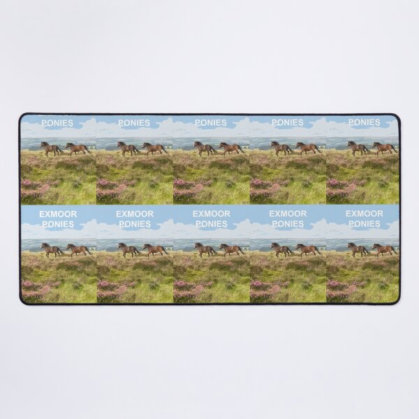 Aperçu de l'œuvre Poneys Exmoor Somerset. Affiche de localisation d'Exmoor Travel créée et vendue par BarbaraGlebska.