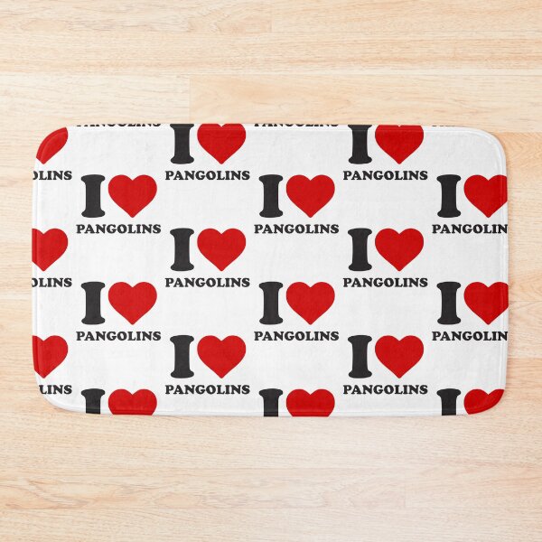 Aperçu de l'œuvre J'aime les pangolins, j'aime les pangolins créée et vendue par clothesy7.