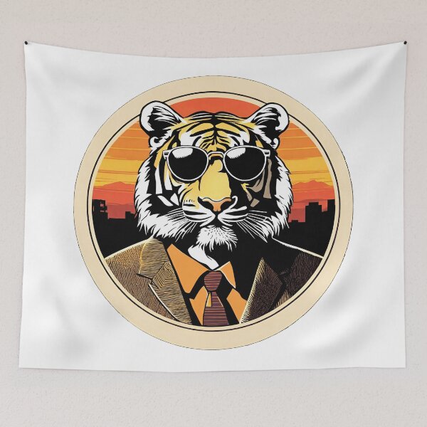 Item preview, Tiger wearing sunglasses designed and sold by simaso.