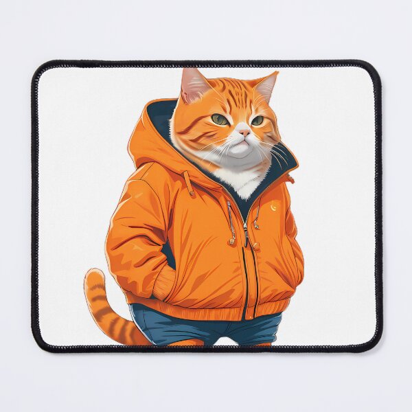 Item preview, cute kitten with jacket designed and sold by HannabiArts.