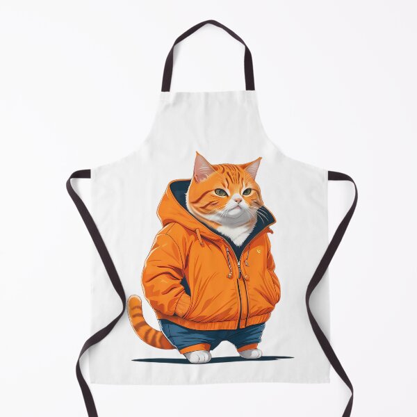 Item preview, cute kitten with jacket designed and sold by HannabiArts.