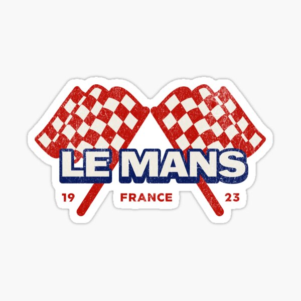 Aperçu de l'œuvre Le Mans France 1923 Vintage inspiré des courses en détresse créée et vendue par The Masked Designer.
