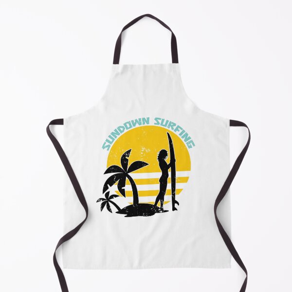 Item preview, Sundown Surfing Surfboard Palm Tree designed and sold by ArtMeetsPizza.