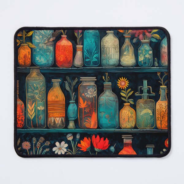 Item preview, Garden vases and bottles 9 designed and sold by Red Witch Art.