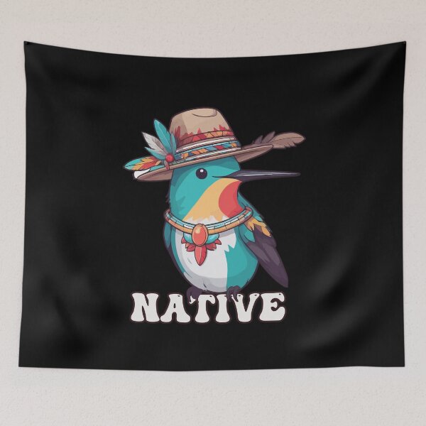 Item preview, Native American Indigenous Hummingbird designed and sold by MOTIFOLK.