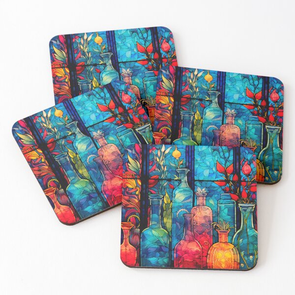 Item preview, Garden vases and bottles 10 designed and sold by Red Witch Art.