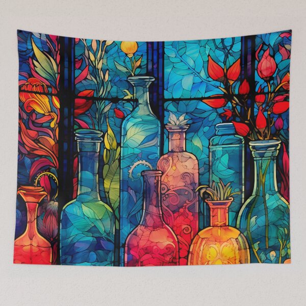 Item preview, Garden vases and bottles 10 designed and sold by Red Witch Art.