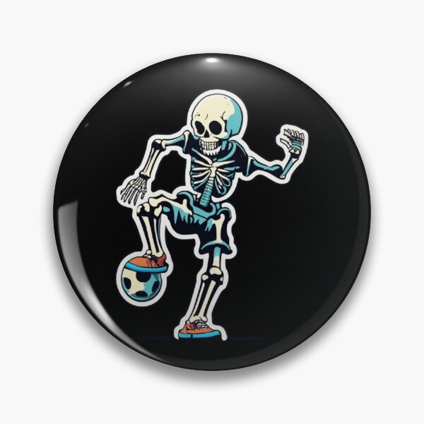 Aperçu de l'œuvre Squelette Halloween Hommes Garçons Joueur de football Halloween créée et vendue par splashworks.