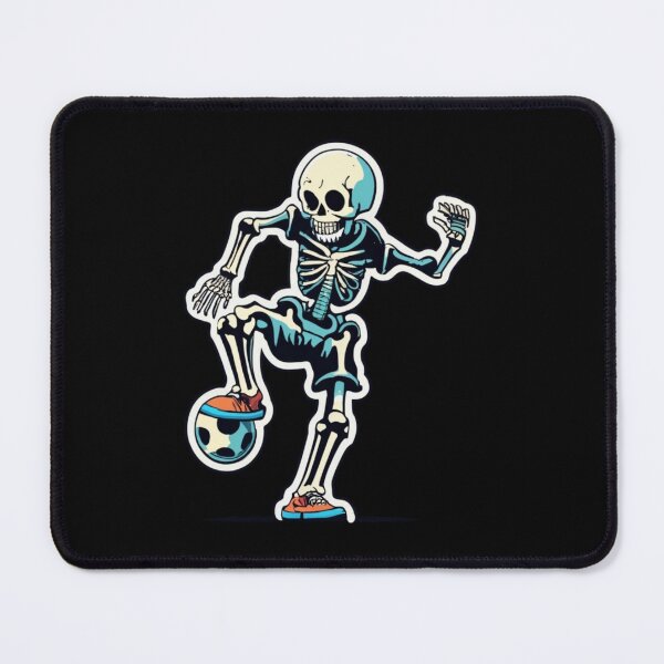 Aperçu de l'œuvre Squelette Halloween Hommes Garçons Joueur de football Halloween créée et vendue par splashworks.