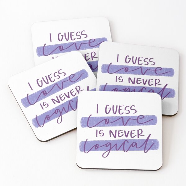 Item preview, I guess love is never logical text Design  designed and sold by Harsh  Katariya.