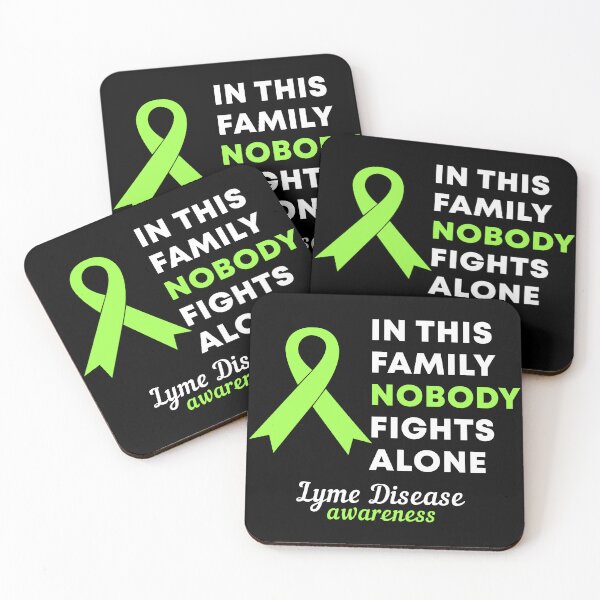 Item preview, In This Family Nobody Fights Alone Lyme Disease Awareness designed and sold by Color-Sparkle.