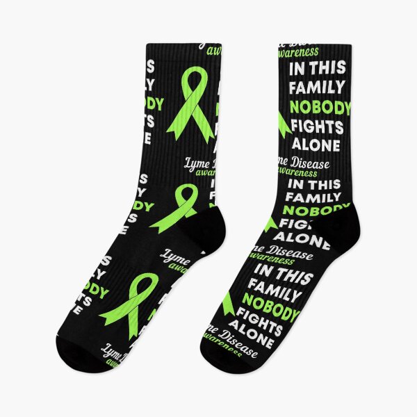 Item preview, In This Family Nobody Fights Alone Lyme Disease Awareness designed and sold by Color-Sparkle.