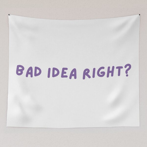 Item preview, bad idea right? text Design  designed and sold by Harsh  Katariya.