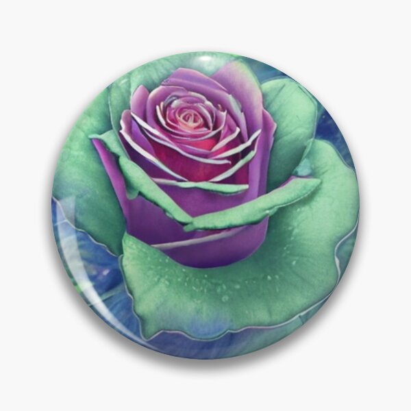 Item preview, Purple and green rose designed and sold by Hmelliger.