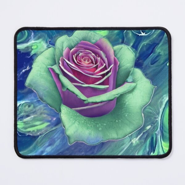 Item preview, Purple and green rose designed and sold by Hmelliger.