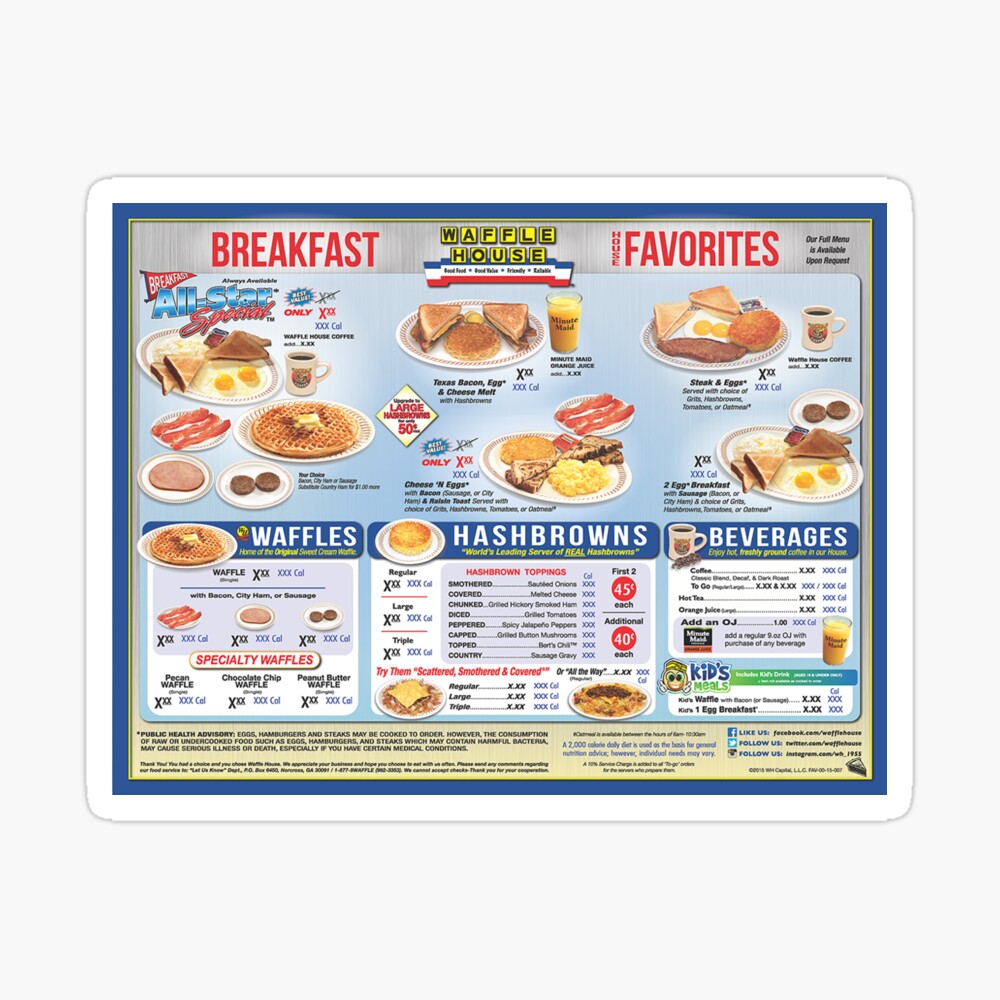 Breakfast Nutritionals - Waffle House