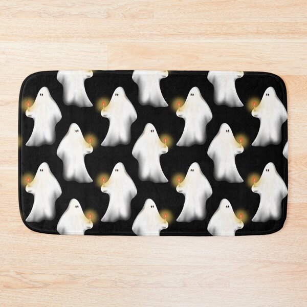 Item preview, Ghosts on black - seamless pattern designed and sold by Smetankinaart.