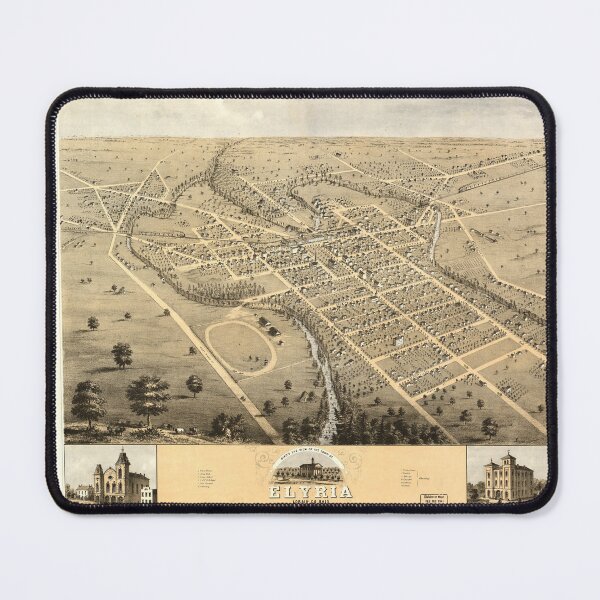 Item preview, Elyria, Ohio (1868) designed and sold by allhistory.