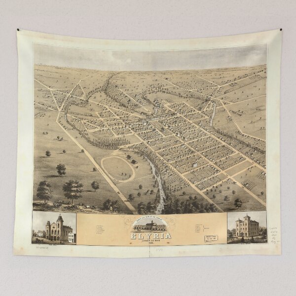 Item preview, Elyria, Ohio (1868) designed and sold by allhistory.