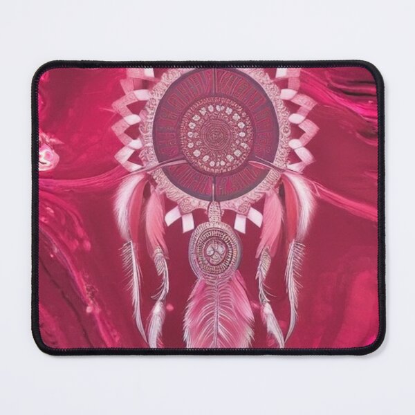 Item preview, Dreamcatcher white on pink background  designed and sold by Hmelliger.