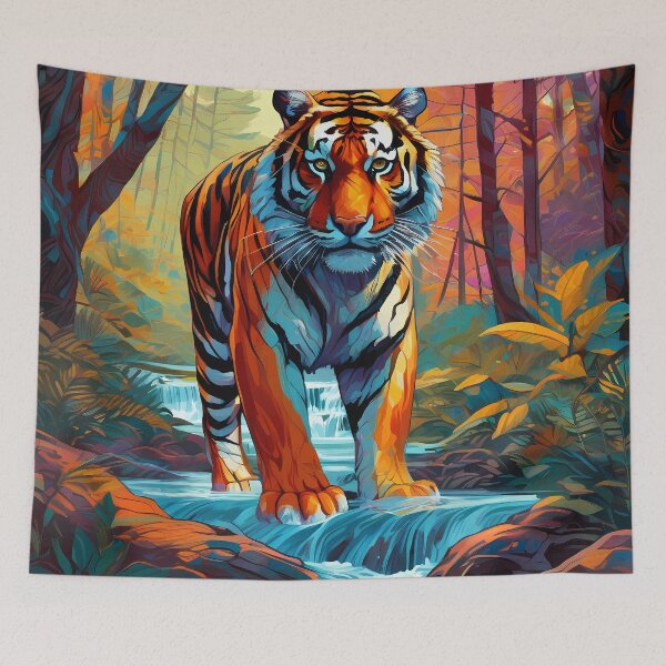 Item preview, The Tiger in the Forest designed and sold by deepakrode7.