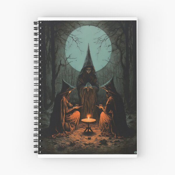Item preview, Vintage Witches' Coven Gathering Witchcraft Spells designed and sold by wizardsncastles.