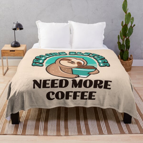 Item preview, Feeling Slothee Need More Coffee designed and sold by RockBeeDesigns.