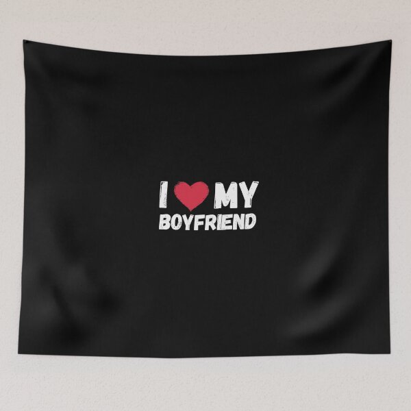 Item preview, I Love my Boyfriend - I Heart my Boyfriend - Retro vibes designed and sold by Nass Store ⭐⭐⭐⭐⭐.