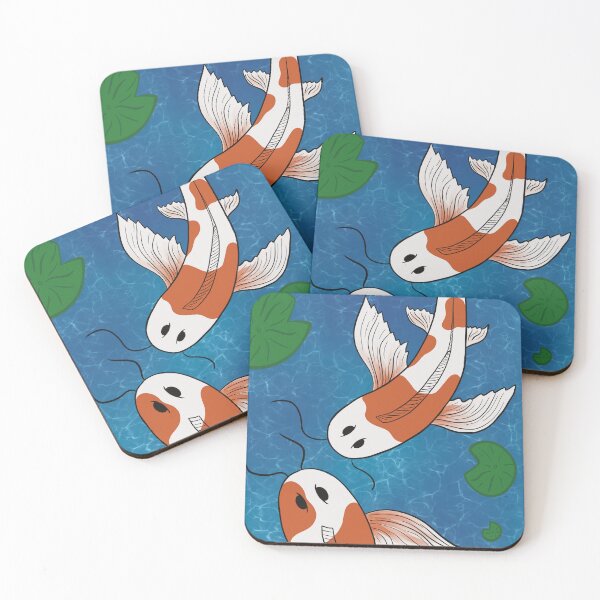 Item preview, Koi Fish Deep Blue designed and sold by nimi1420.