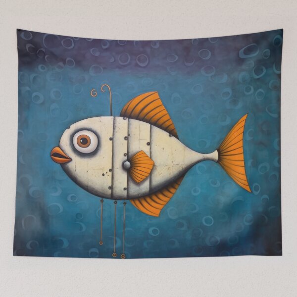 Item preview, Golden Finned Mechanical Fish designed and sold by YoPedro.