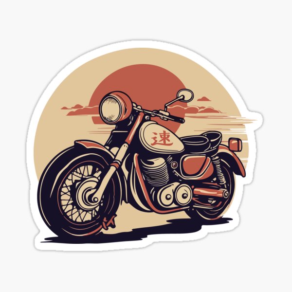 TETE DE MORT DRAPEAU JAPON BIKER RIDER 9cmX8cm AUTOCOLLANT STICKER MOTO  SA204