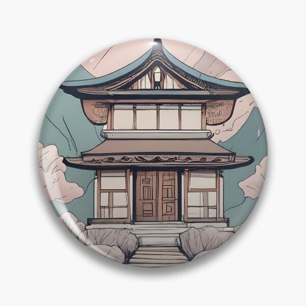 Item preview, Old Traditional Korean house Hanok Drawing designed and sold by Patricks-Art.