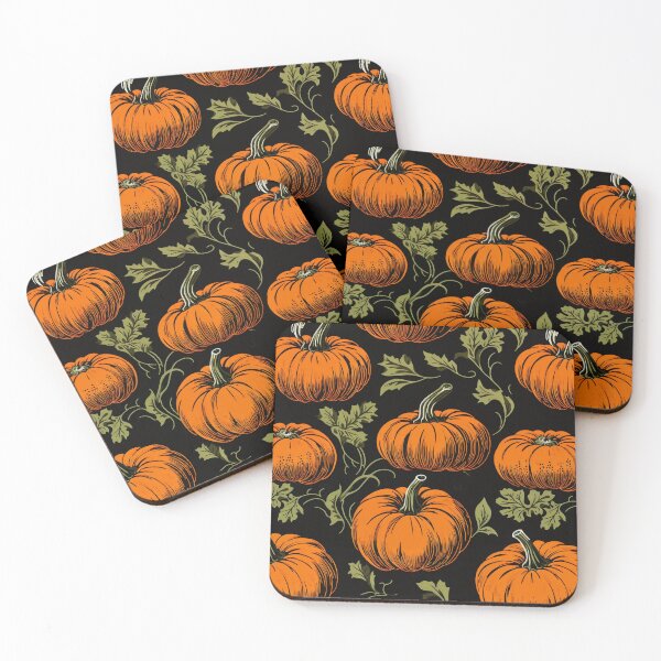 Item preview, Vintage Fall Pumpkin Ornate Pattern  designed and sold by wizardsncastles.