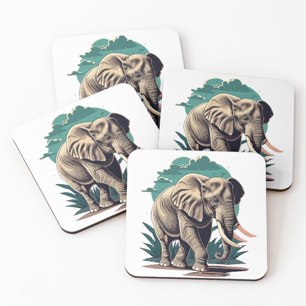 Item preview, Elephant Elegance: Hyper-Realistic Walking Wonder designed and sold by ArtQueen777.