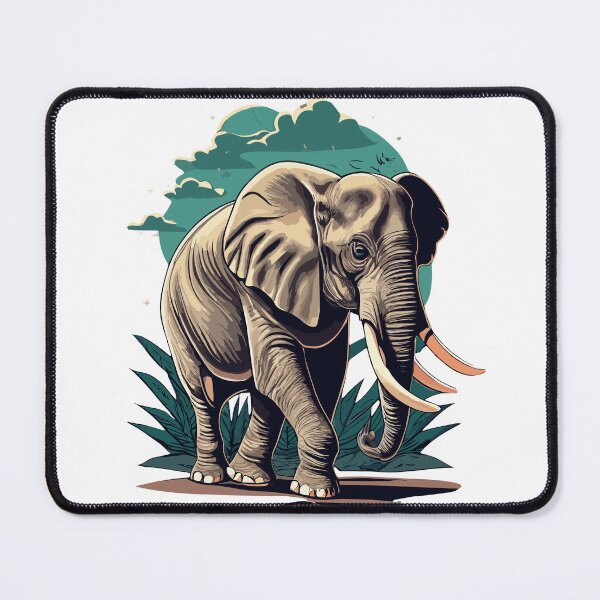 Item preview, Elephant Elegance: Hyper-Realistic Walking Wonder designed and sold by ArtQueen777.
