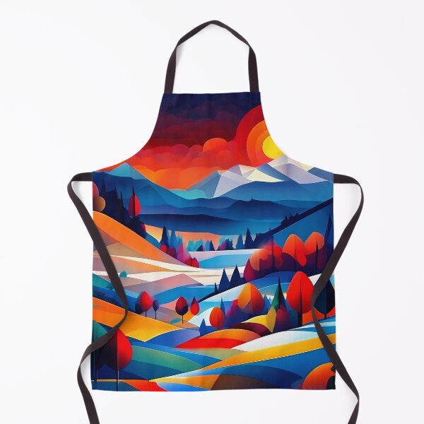 Item preview, Colorful Mountain Landscape Artwork designed and sold by deepakrode7.