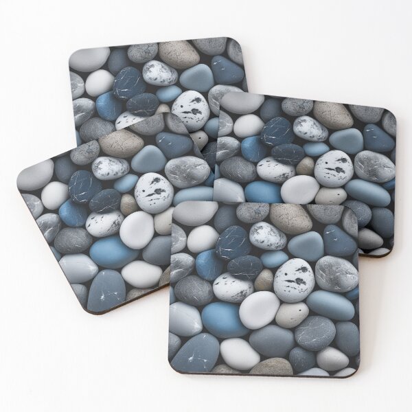 Item preview, Pebbles blue gray white designed and sold by G-M-Designs.