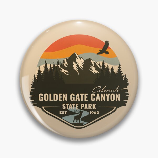 Item preview, Golden Gate Canyon State Park Colorado, United States - CO Park Badge designed and sold by mountainfad.