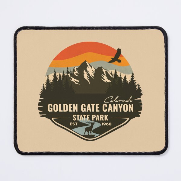 Item preview, Golden Gate Canyon State Park Colorado, United States - CO Park Badge designed and sold by mountainfad.