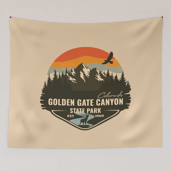 Item preview, Golden Gate Canyon State Park Colorado, United States - CO Park Badge designed and sold by mountainfad.