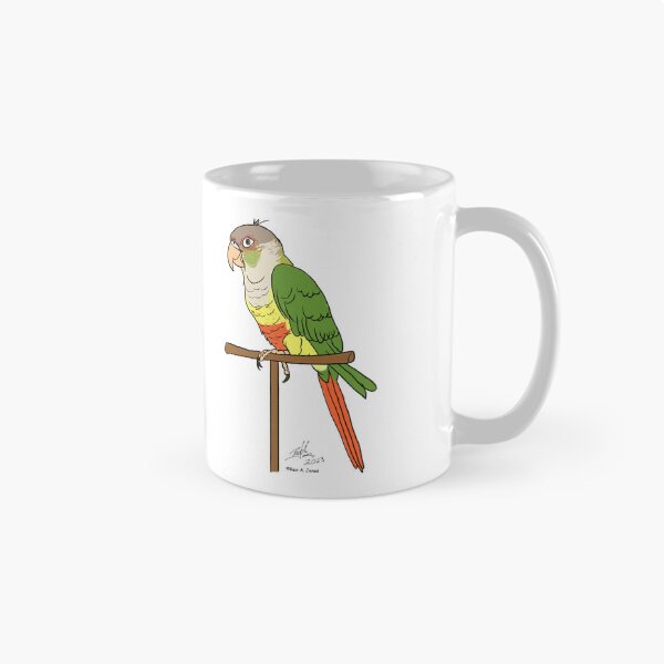 Item preview, I'm a Parrot Mom! - Pineapple Green Cheek Conure designed and sold by Laughing Parrot Studio.