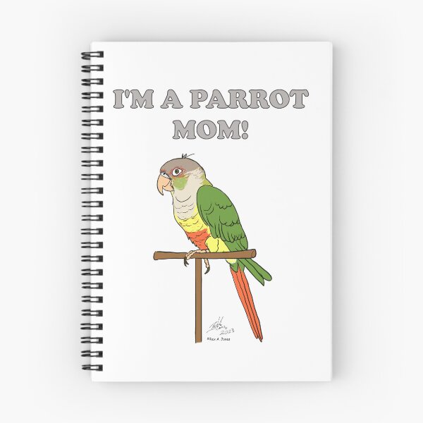 Item preview, I'm a Parrot Mom! - Pineapple Green Cheek Conure designed and sold by Laughing Parrot Studio.