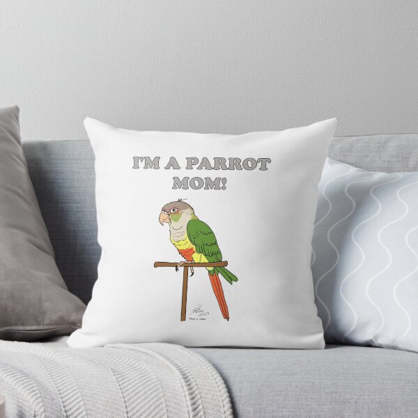 Item preview, I'm a Parrot Mom! - Pineapple Green Cheek Conure designed and sold by Laughing Parrot Studio.