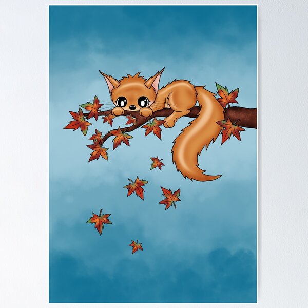 Item preview, cute squirrel  autumn leafs designed and sold by Pezi-Creation.