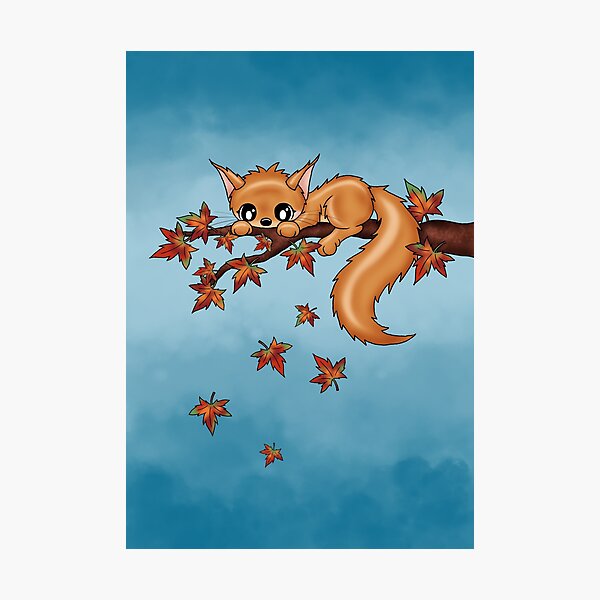 Item preview, cute squirrel  autumn leafs designed and sold by Pezi-Creation.